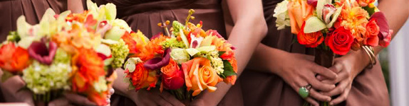 Коричневый цвет свадьба флористика