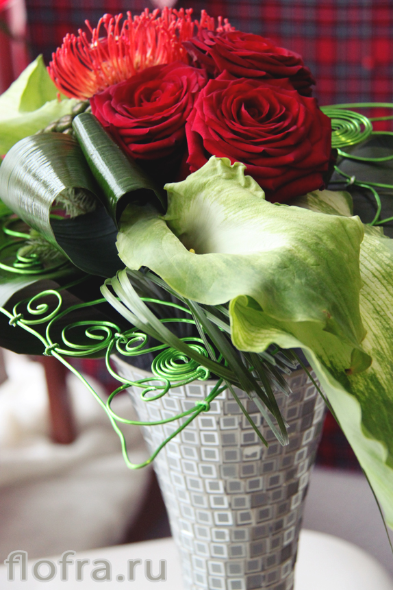 день святого валентина букет сердце кемерово флористика подарок букет
