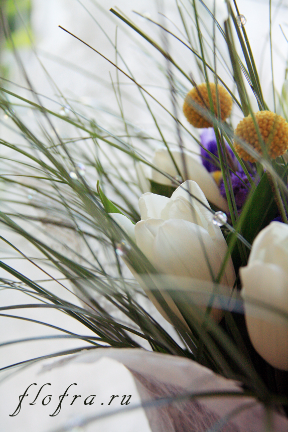 весенний букет аранжировка цветы кемерово школа флористики