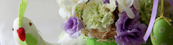 пасха цветы украшение стола аранжировка дизайн кемерово