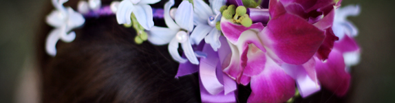 украшение причёски живыми цветами ободок свадьба невеста кемерово 
