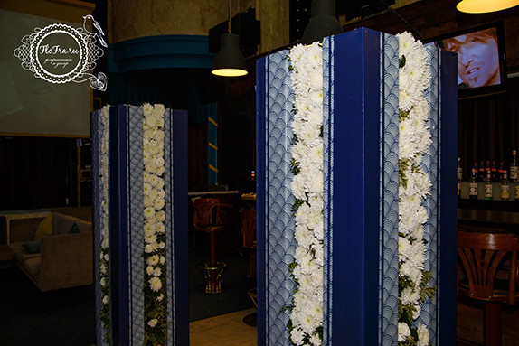 цветочное украшение юбилея декор флористика Кузбасс Кемерово цветы на заказ оформление www.flofra.ru4